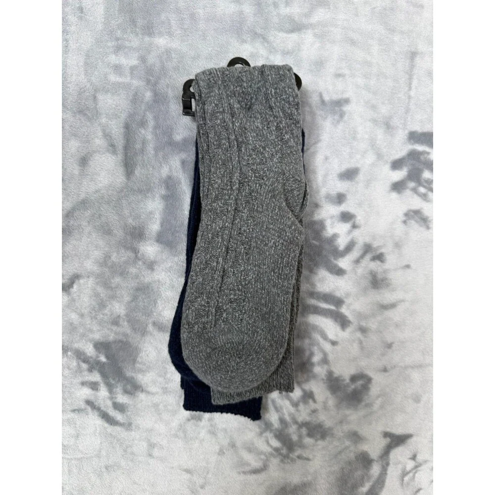 Muk Luks Women’s 2 Pair Pack Knee High Socks Size 6-11 Navy